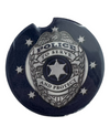 ABSORBANT STONE CAR COASTER, POLICE Made in USA, 