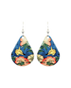 D'EARS 1147 PEONIES CANARY EARRINGS