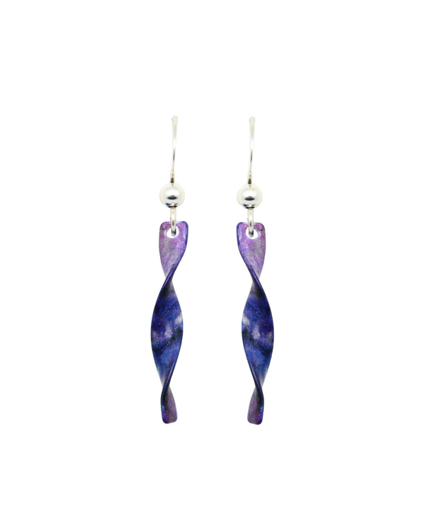 D'EARS 2211 VIOLIET INK TWIST EARRING