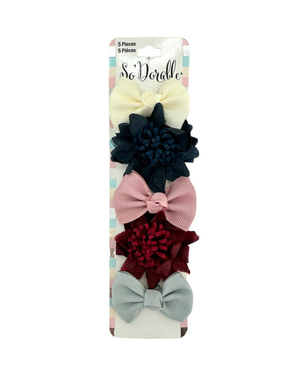 SO 'DORABLE 5 PC HAIR CLIP 107963