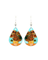 D'EARS 1750 MED TEARDROPVAN GOGH SUNFLOWER EARRINGS