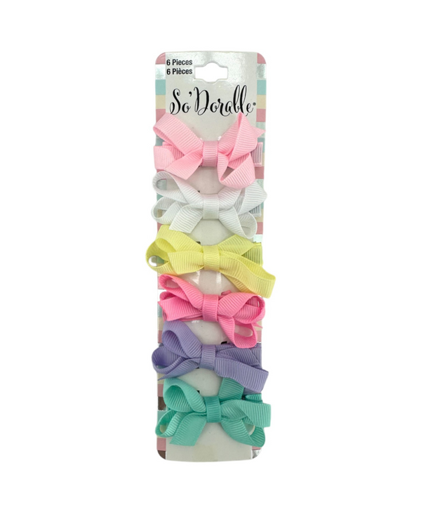 SO 'DORABLE 5PC SET BABY HAIR CLIP 554279, PASTEL