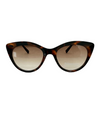 5649 CATEYE SUNGLASS, BROWN