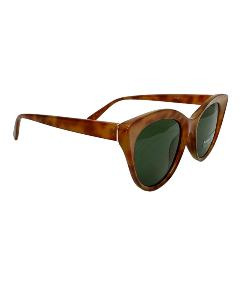 5649 CATEYE SUNGLASS, LT BROWN