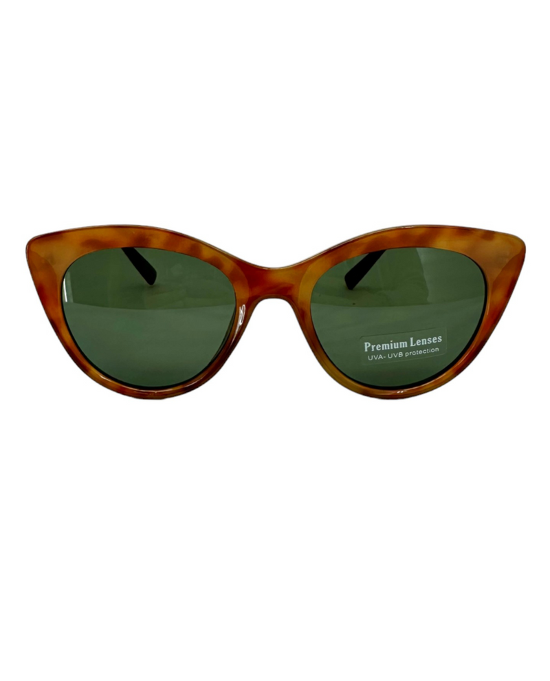 5649 CATEYE SUNGLASS, LT BROWN