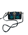 P206W119 BUCKLE BUTTERFLY WALLET, BLUE