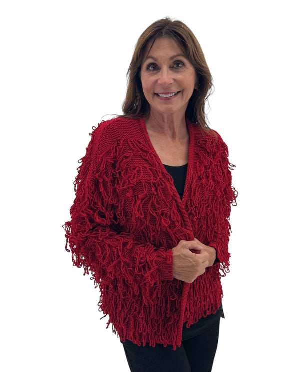 XHG31 LOOPY CARDI SWEATER