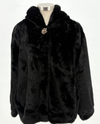 Y980 FAUX FUR HOODED JACKET BLACK