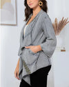 YOUNG THREADS TP23380 STONEWASHED KIMONO CARDIGAN GREY 