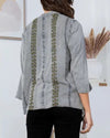 YOUNG THREADS TP23380 STONEWASHED KIMONO CARDIGAN GREY 
