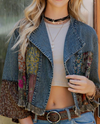 YOUNG THREADS TP45315 BOHO LAPEL CROP JACKET