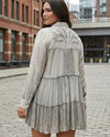 YOUNG THREADS TP56331 TIERED BUTTON UP TOP grey back