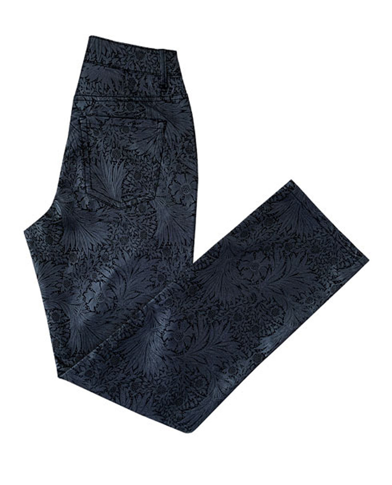 ETHYL Z75L ZIP LUX FABRIC STRAIGHT LEGGING BLACK