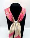 ZOEY MAGNETIC PEARL SCARF HOT PINK 