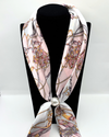 ZOEY MAGNETIC PEARL SCARF PINK BUCKLE