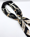 ZOEY MAGNETIC PEARL SCARF BLACK BUCKLE