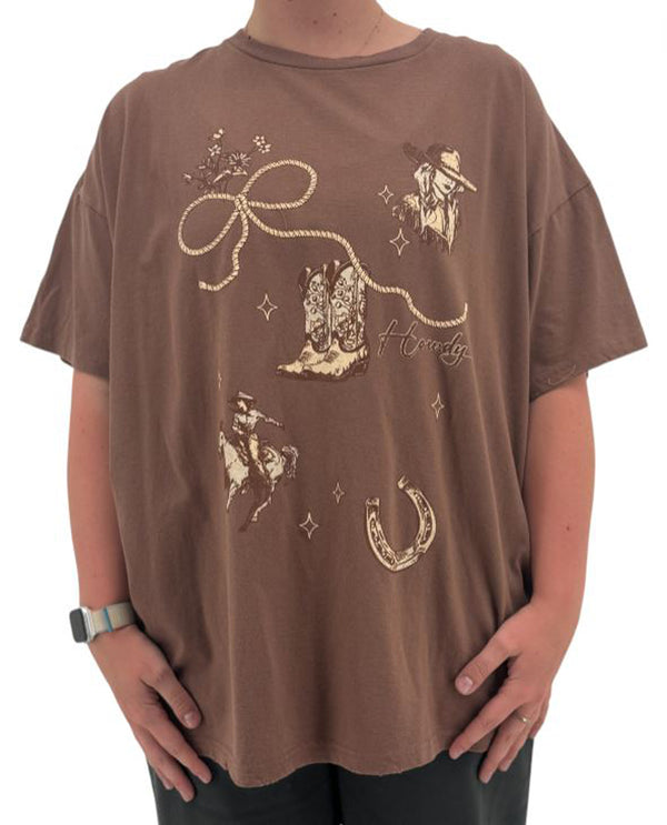 ZUTTER K3145-2660 S/S PUFF HOWDY TOP