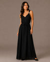 ZY-3667 BUTTERFLY STRAP MAXI DRESS black