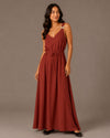 ZY-3667 BUTTERFLY STRAP MAXI DRESS orange