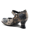 L'ARTISTE ADODORA PRINT VINTAGE STYLE SHOE NAVY MULTI