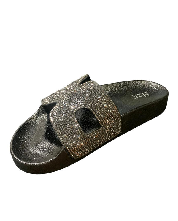 ALPHA PEWTER MOULDED SPARKLE SHOE