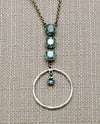 RACHEL MARIE DESIGNS LAVERNE NECKLACE AQUA CHAMPAGNE