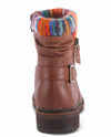 SPRING STEP AVONNI SWEATER TOP ZIPPER BOOTIE BROWN