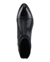 AZURA SHELBI PATENT HEEL & TOE ANKLE BOOT BLACK