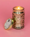 BWFF022 SWEET GRACE PATTERNED GLASS CANDLE
