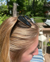 STAYSON CAT EYE 100% UVB PROTECTION HEADBAND/SUNGLASSES LAYLA-BLACK