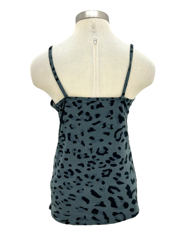 CHEROKEE CKL3103 3 PIECE SLEEPWEAR SET BLACK LEOPARD