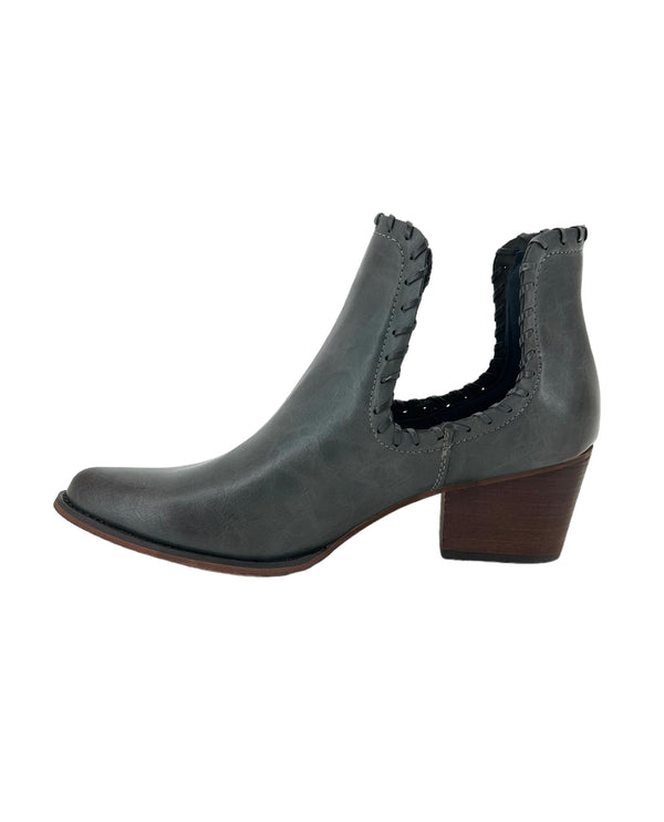 COLEEN-06 POINTED TOE WESTERN BOOT NAVY