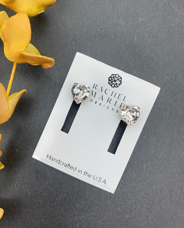 RACHEL MARIE DESIGNS CUTIE EARRINGS CLEAR