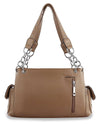 CUTWORK DOUBLE HANDLE TOASTER BAG TAUPE