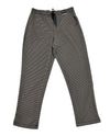 DASH DA1384 DRAWSTRING DOUBLE KNIT PANT BROWN HOUNDSTOOTH