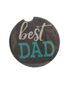 ABSORBANT STONE CAR COASTER BEST DAD