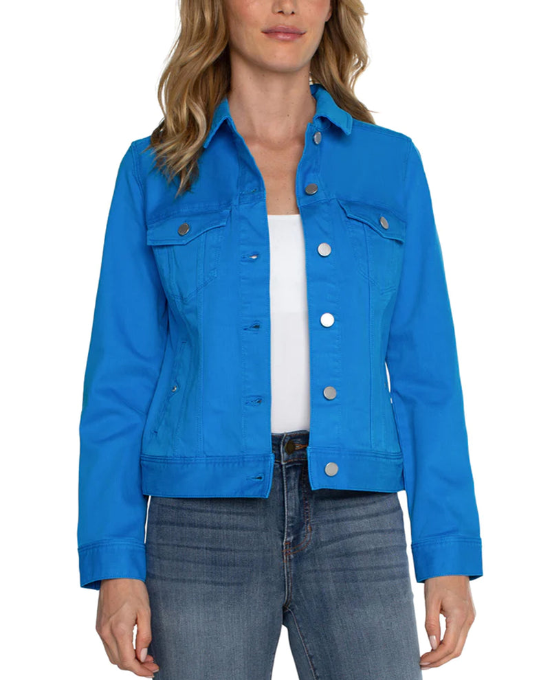 LIVERPOOL LM1004WF CLASSIC JEAN JACKET diva blue