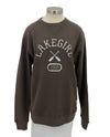 LAKEGIRL FCN011 FLEECE CREW NECK SWEATSHIRT CHOCOLATE