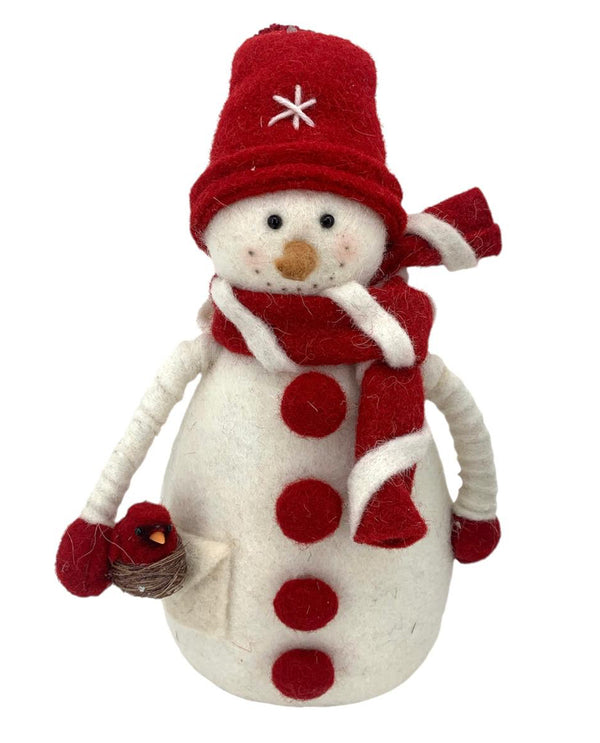 FOAM/FABRIC DRESSED UP SNOWMAN BEANIE