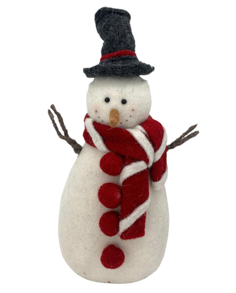 FOAM/FABRIC DRESSED UP SNOWMAN TOPHAT