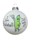 HAND PAINTED ORNAMENTS PICKLEBALL