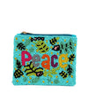 HD0 BEADED COIN PURSE 455-PEACE