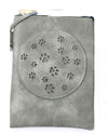 PAW LASER CUT CROSS BODY BAG HG177 grey