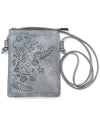 BIRDS & FLOWERS CROSS BODY BAG HG189 grey