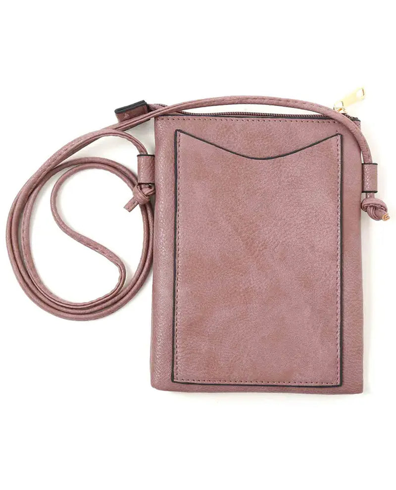 SNOWFLAKE LASER CUT CROSS BODY BAG HG191 plum