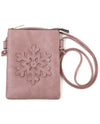 SNOWFLAKE LASER CUT CROSS BODY BAG HG191 plum