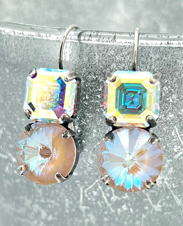 RACHEL MARIE DESIGNS INEZ LEVERBACK EARRING BLUSH