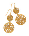 BRIGHTON JA9904 CONTEMPO MEDALLION GOLD DUO FRENCH WIRE