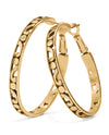 BRIGHTON JA9907 CONTEMPO GOLD LARGE HOOP EARRING