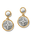 BRIGHTON JA9910 FERRARA 2-TONE LUCE POST EARRING